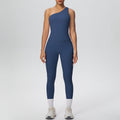 New arrival: barely-there feel, tight-fitting yoga set - one-shoulder, beautiful back, high-waisted, butt-lifting workout leggings - quick-dry running & fitness apparel