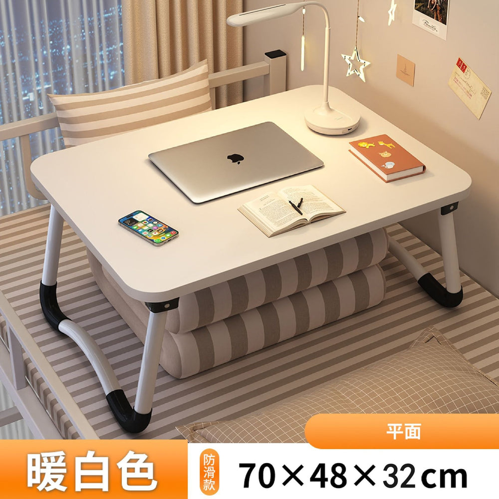 Small table on the bed, foldable computer desk, for home bedroom bay window desk, dormitory student dormitory lazy study table