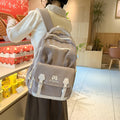 Japanese style cartoon rabbit ears school bag large capacity casual middle school students two-dimensional girls cute tutoring backpack