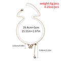 Butterfly necklace wholesale european and american cross-border jewelry simple fashion versatile nichesweater accessories full diamond clavicle chain for women