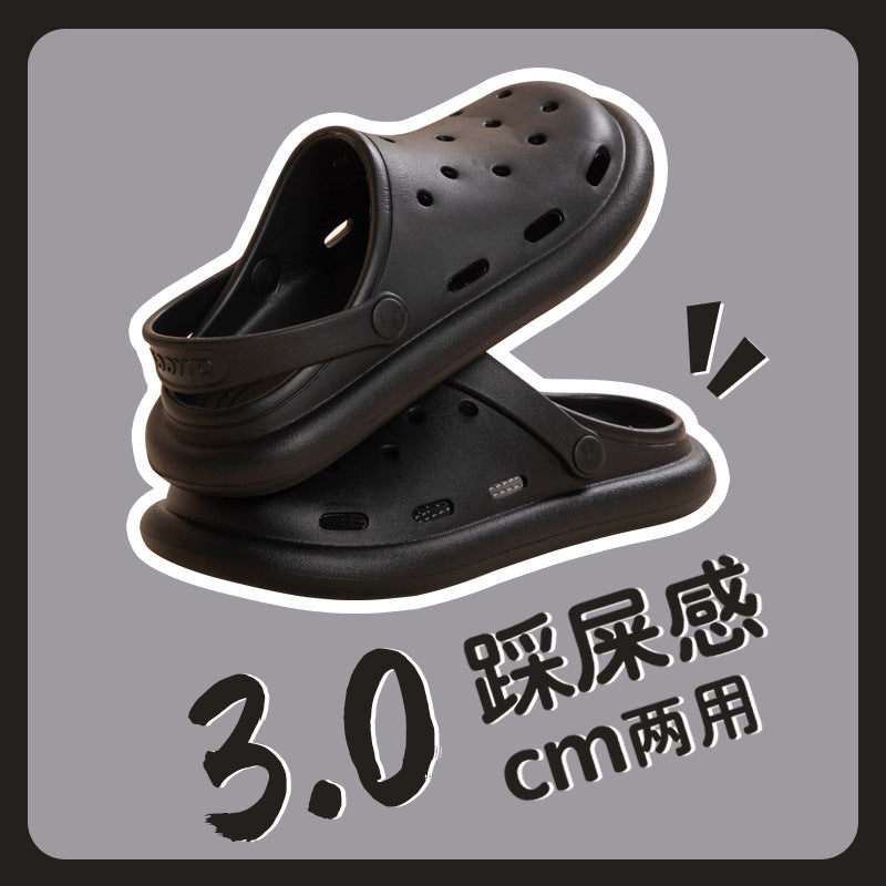 Crocs women's sandals 2023 summernew arrivalpopularthick solecute cartoon toe cap beach slippers trendy ins