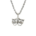 Wholesale retro punk cross necklace - european & american cross-border dark aesthetic skull heart pendant - halloween accessories for women