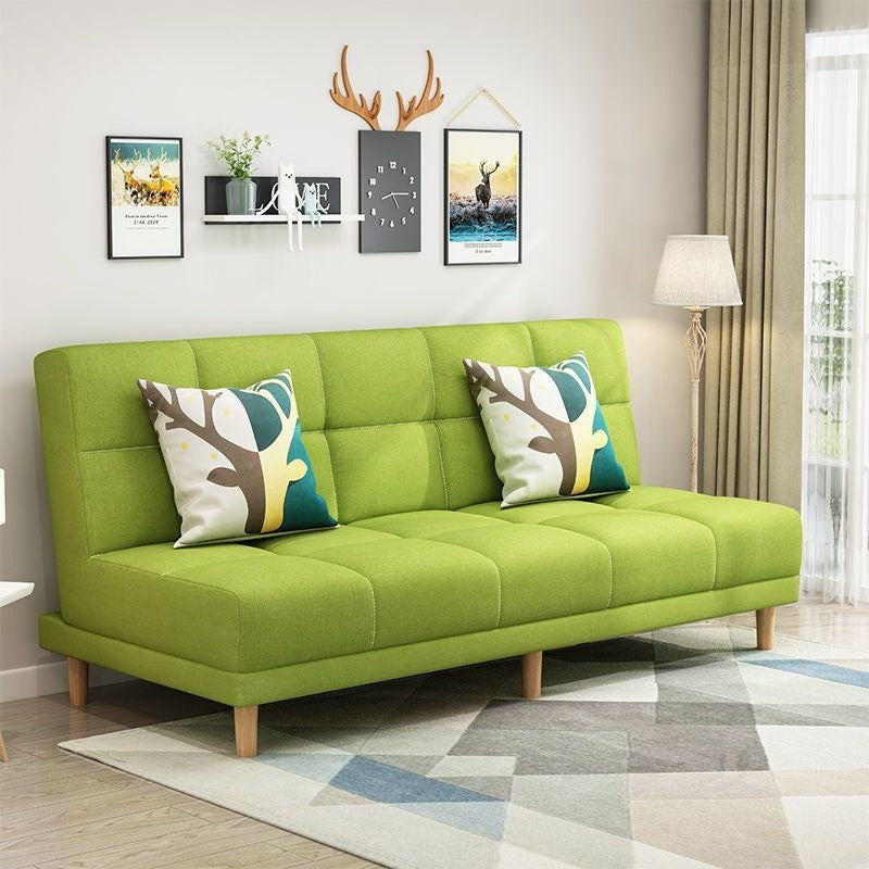 Modern chaise l-shaped sofa bed for small apartments - ready to ship, convertible two-in-one, double folding bed