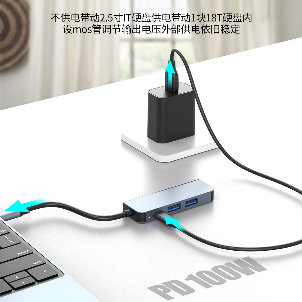 Type-c expansion dock four-in-one splitter usb hub hdmi notebook conversion multi-interface hub