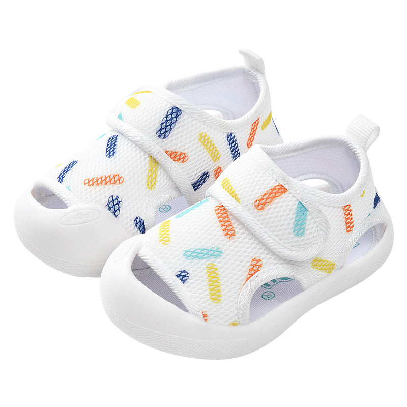 Baby cloth sandals boys summer infant shoes  new walking shoes baby shoes one year old girls infant mesh shoes