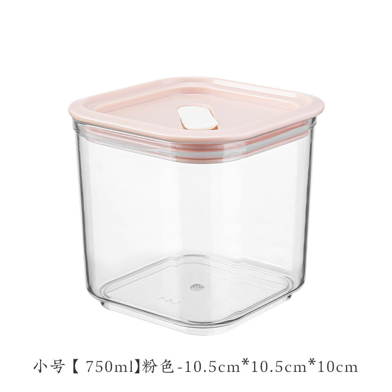 Food, snacks, grains, nuts, storage, sealed box, kitchen, living room, moisture-proof and dustproof, can be stacked with large storage tanks