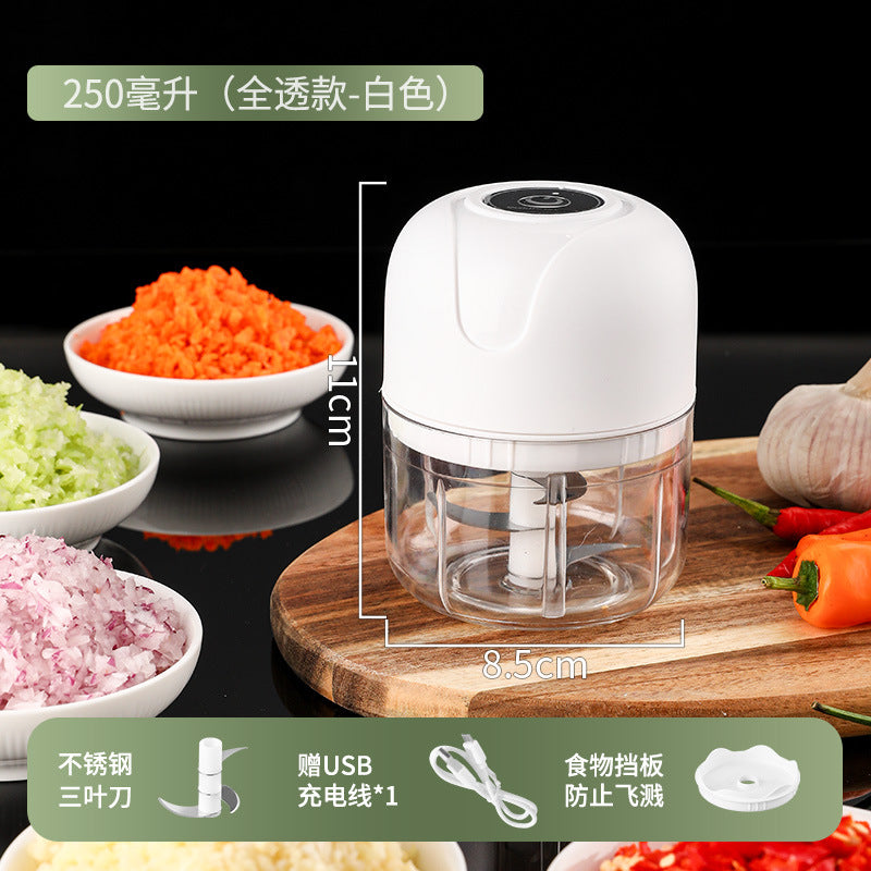Electric food processor mini kitchen garlic sauce mixer food supplement meat grinder for home multifunctional garlic masher