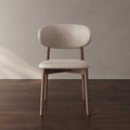 cream style dining chair modern casual back dining table chair for home casual negotiation chair solid wood chair