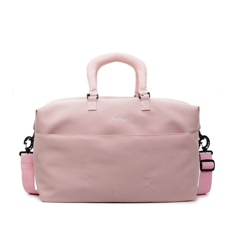 Cross-border foldable luggage bag travel bag dry and wet separation messenger bag simple wear-resistant waterproof short-distance travel bag women