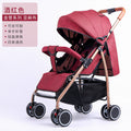 Two-way baby stroller, shock-absorbing, lightweight, convertible (sitting/lying), foldable, portable newborn stroller