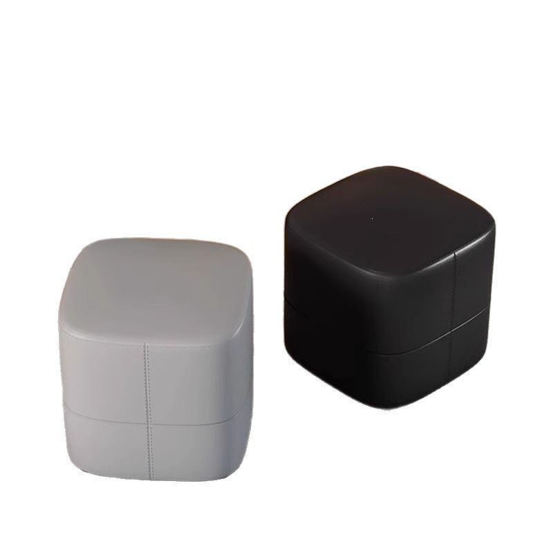 Nordic simple sofa stool fitting room cloakroom shoe changing stool makeup dressing stool stool foot stool leather stool square stool