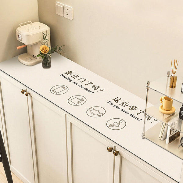 insole countertop table mat, dining side cabinet protective pad, leather entrance TV cabinet, tablecloth, dirt-resistant cabinet pad, cover pad.