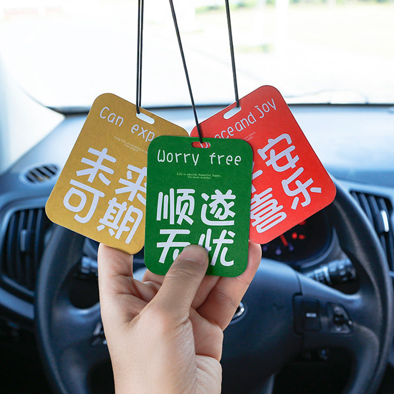 Car air freshener scent diffuser - net hanging car perfume for men and women - long-lasting light fragrance, odor eliminator