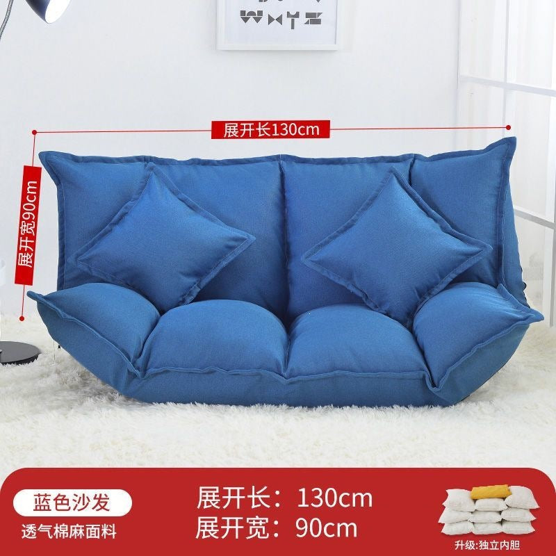 Lazy sofa popular tatami floor bedroom single and double small apartment foldable rental room japanese style bed dual-use