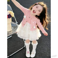 [on behalf of delivery] girls' tweed style dress spring & fall suit skirt  new style cute princess skirt for girls
