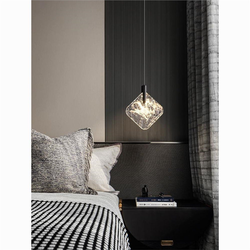 Bedside chandelier normcoreaccessible luxuryclassy crystal hanging lamp bedroom bedside small chandelier popular entrance chandelier