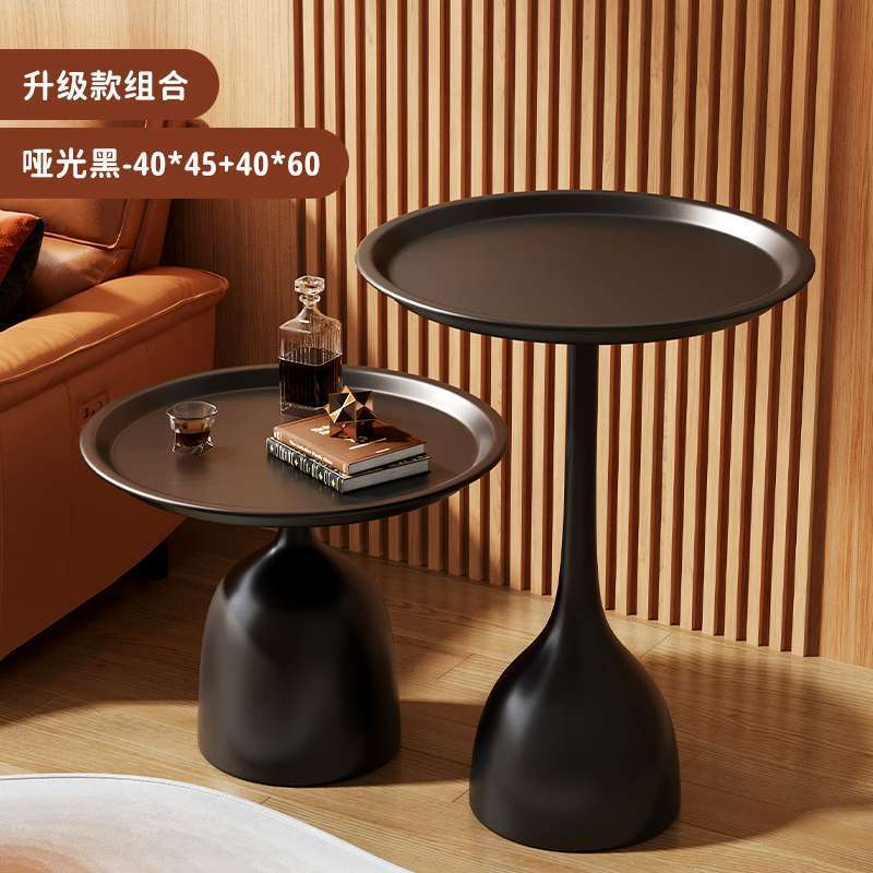 Coffee table living room for home creative sofa side table accessible luxurysense of design iron small apartment round table bedside table replacement