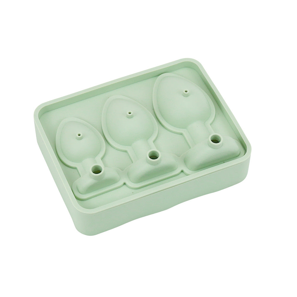 Factory custom creative silicone ice grid mold with self-sealing funny ice cube mold summer ice making mold