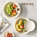 Fruit living room home 2024 new year high-value coffee table fruit tray light luxury style high-end draining tray dried fruit tray