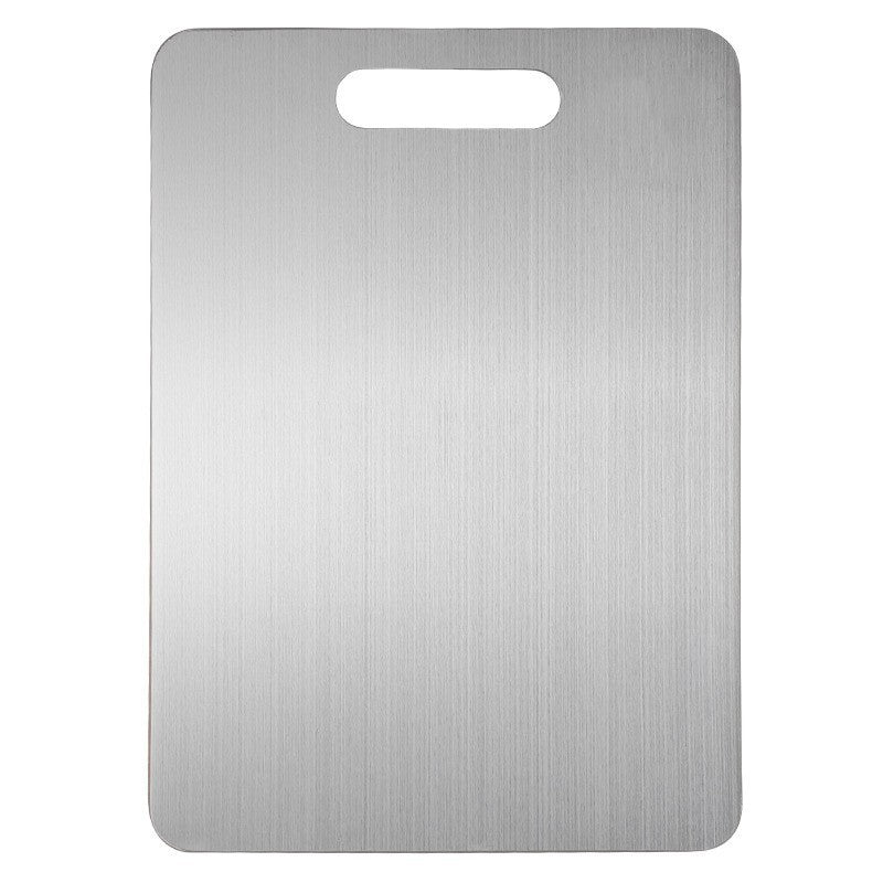 316 stainless steel thickened antibacterial and anti-mold double-sided 304 cutting board - household kitchen fruit chopping board, large rolling board