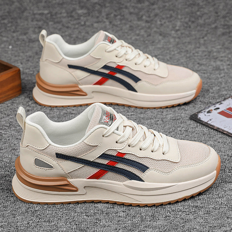 Men's winter 2025 new casual athletic shoes, men's spring retro mesh breathable anti-odor trendy shoes