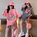 Girls' summer outfit set - new  styles for older girls: trendy summer activewear, popular kids' summer fashion