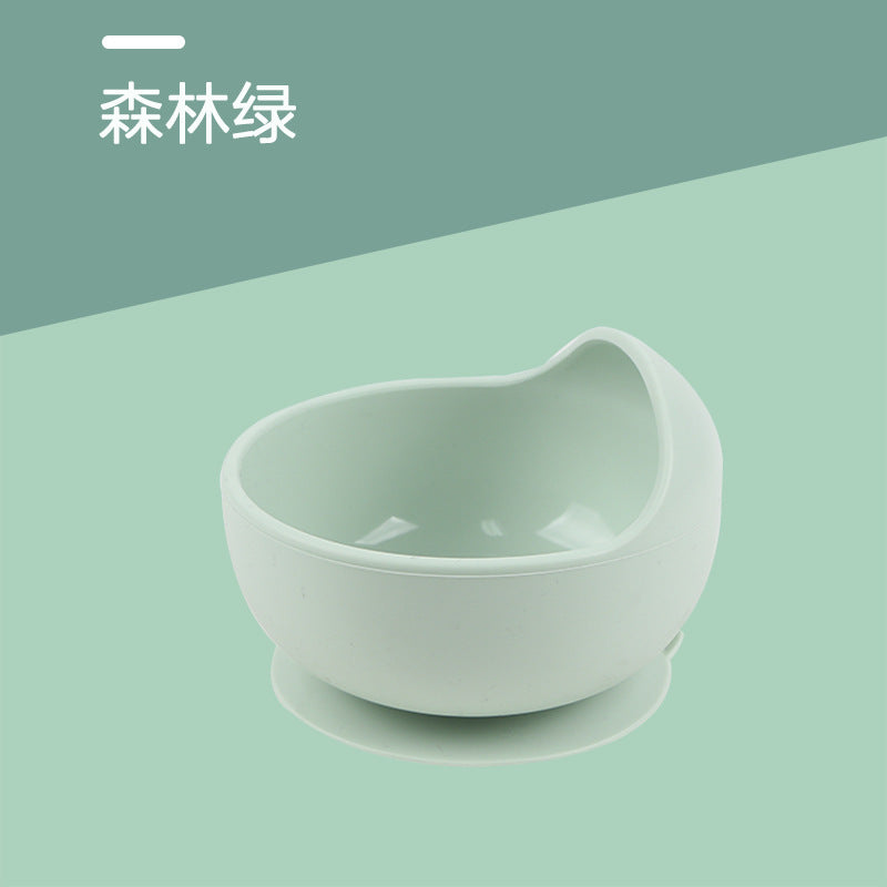 Silicone utensil set, baby food bowl, infant bowl, baby spoon, food-grade silicone bowl, baby bowl, maternity and baby supplies