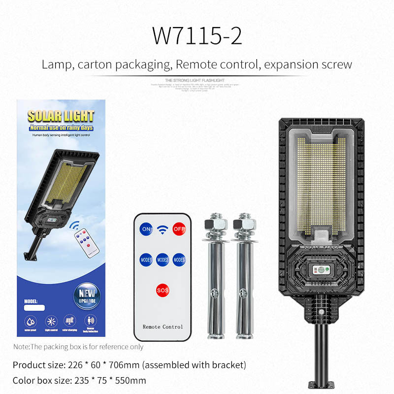 2025 new outdoor lighting solar street light human body induction road engineering lighting new garden light