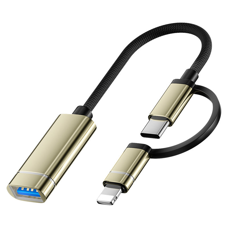 Cross-border otg adapter cable USB flash drive adapter for Apple Huawei otg multi-function Android Apple type-c
