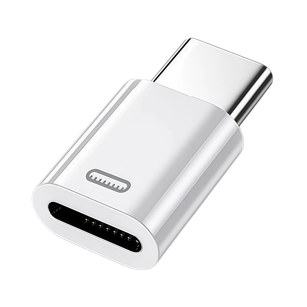 Apple lightning to usb-c adapter - lightning charging & data transfer, supports 15w pd fast charging (27w)