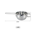 Export stainless steel chocolate melting pot wax melting pot water melting bowl heating small milk pot for home baking utensils