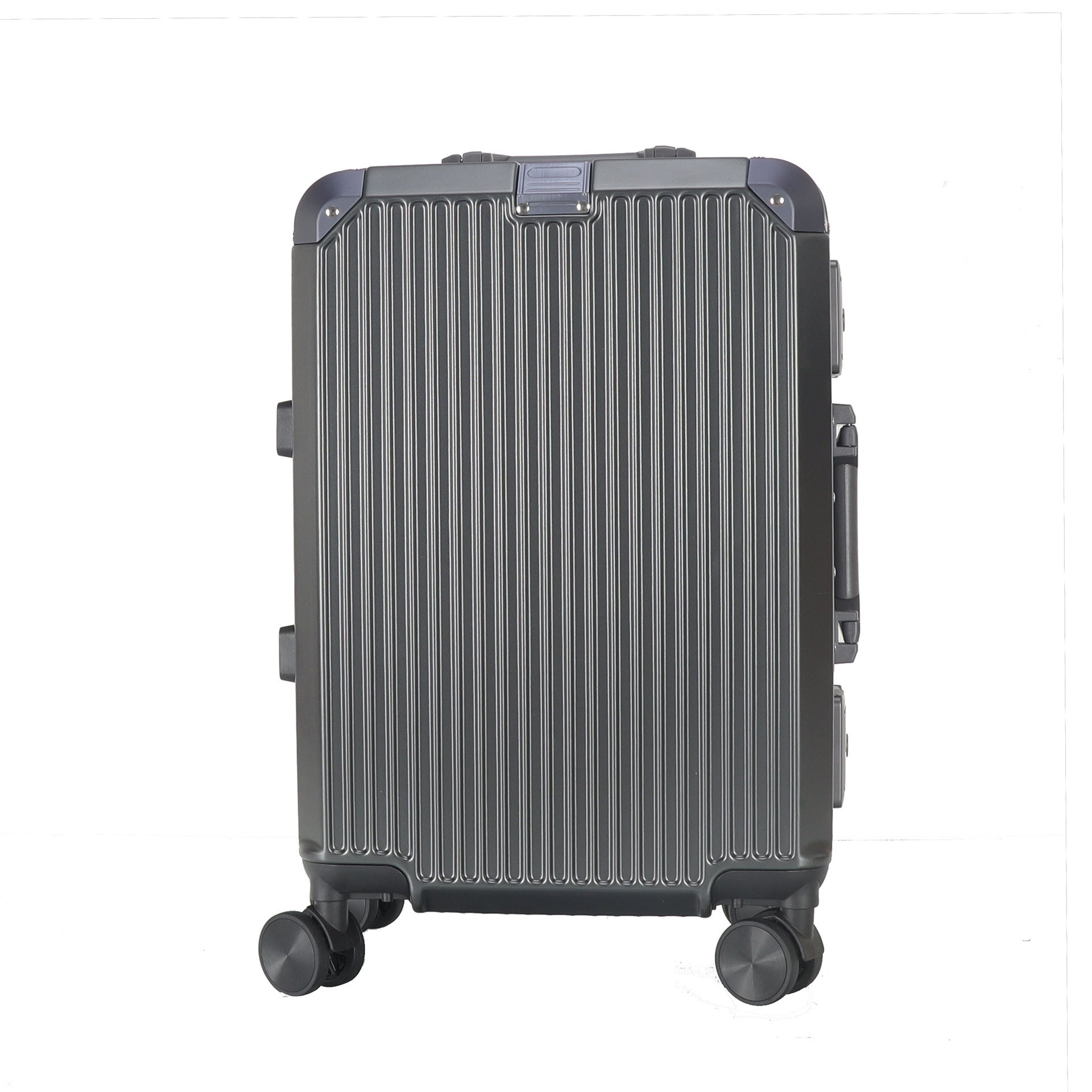 Metal corner aluminum frame luggage aluminum trolley suitcase simple atmospheric zipper case universal wheel anti-theft password box