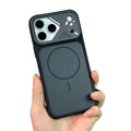 Imitation original skin feel instantly turns into iphone17promax magnetic phone case irregular lens apple 16 simple sheath