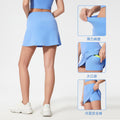 New arrival outdoor sports tennis skirt fashion tape quick-drying fitness skirt yoga sports skirt women d25049