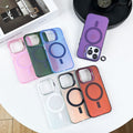 Laser color-changing imd phone case for iphone 16, apple 17 pro, with hardware lens protection and magnetic 15 series compatibility