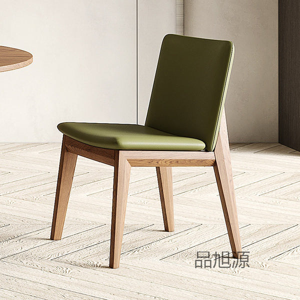 Nordic solid wood dining chair hotel soft bag chair high-end villa home back chair leisure stool club dining chair