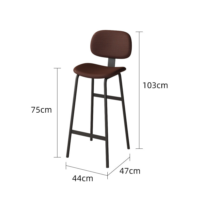 Bar table and chair combination Industrial style wrought iron solid wood bar High foot milk tea shop Cake shop Narrow table against the wall