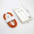 Suitable for apple 15-17 mobile phone fast charging data cable 60w mobile phone charging cable dual type-c data cable orange