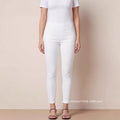 Amazon tiktok pinduoduo export cross-border fashion straight white jeans for women clean and slimming