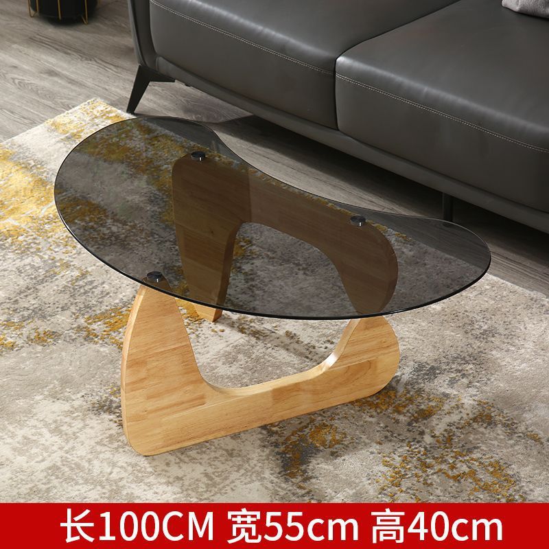 Internet celebrity designer yaguchi yu glass coffee table living room accessible luxury small apartment for home creative classy sofa side table