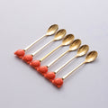 Orange gold spoon (single)