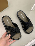 Trendy platform slides for women - summer 2026 new arrivals: versatile, non-slip, korean style beach sandals for summer