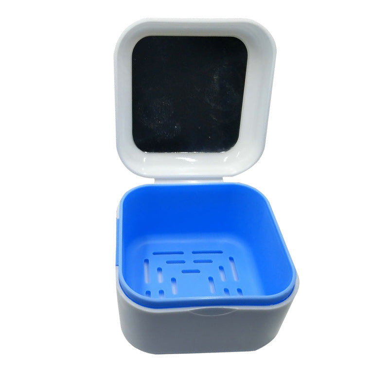 With mirror, filter, tooth storage box, leave the fake tooth box before going to bed, soak the dentures in water, and store the teeth without deformation. Dentistry
