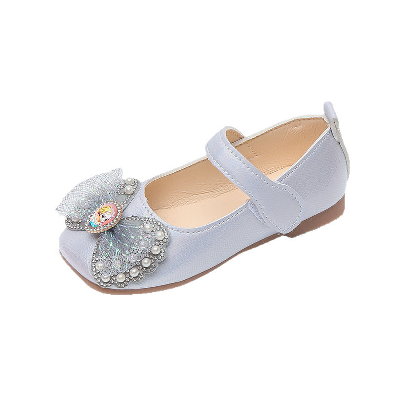 summer new princess shoes fashion soft sole baby shoes velcro performance shoes breathable children's shoes girls