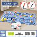 Space pattern assembled rail car [15pcs]