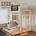 Pull-out microwave oven storage rack kitchen countertop storage rack pull-out multi-layer oven storage rack