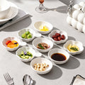 Ceramic handle pure white dipping dish cute small dish dish high value dipping dish vinegar dish hot pot seasoning dish flavor dish