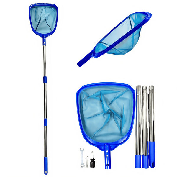 Pool cleaning net, stainless steel cleaning net, pool fish pond deep water leaf net,  gardening tools