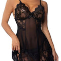 Wholesale sexy lingerie: hot-selling slim-fit lace mesh see-through nightgown - women's summer sexy slip dress