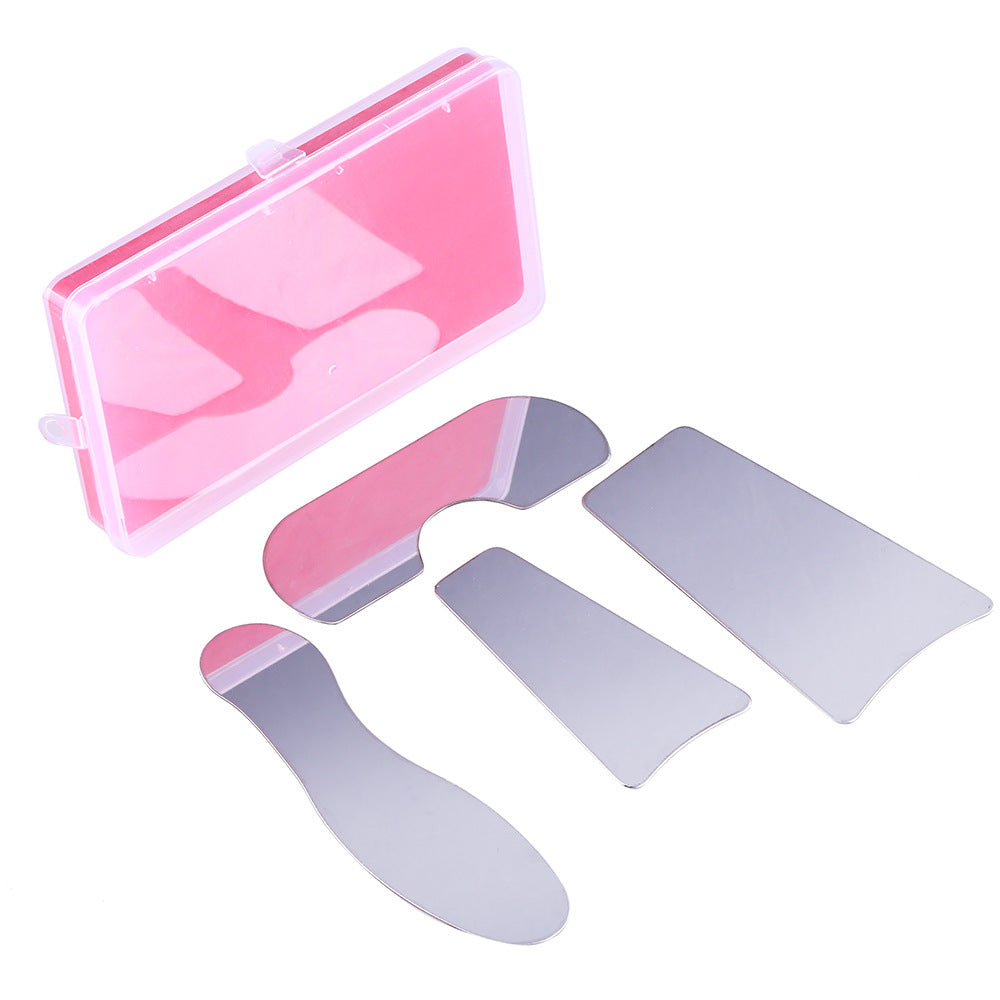 Dental reflector, orthodontic reflector, 4 photo reflectors in the mouth, stainless steel single-sided reflector